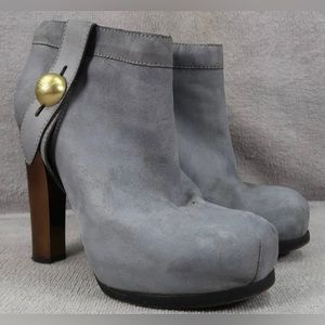 ‼️SOLD‼️ COACH Slip On High Heel Ankle Booties